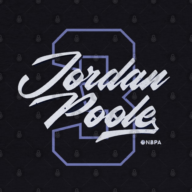 Jordan Poole Golden State Number Script by TodosRigatSot